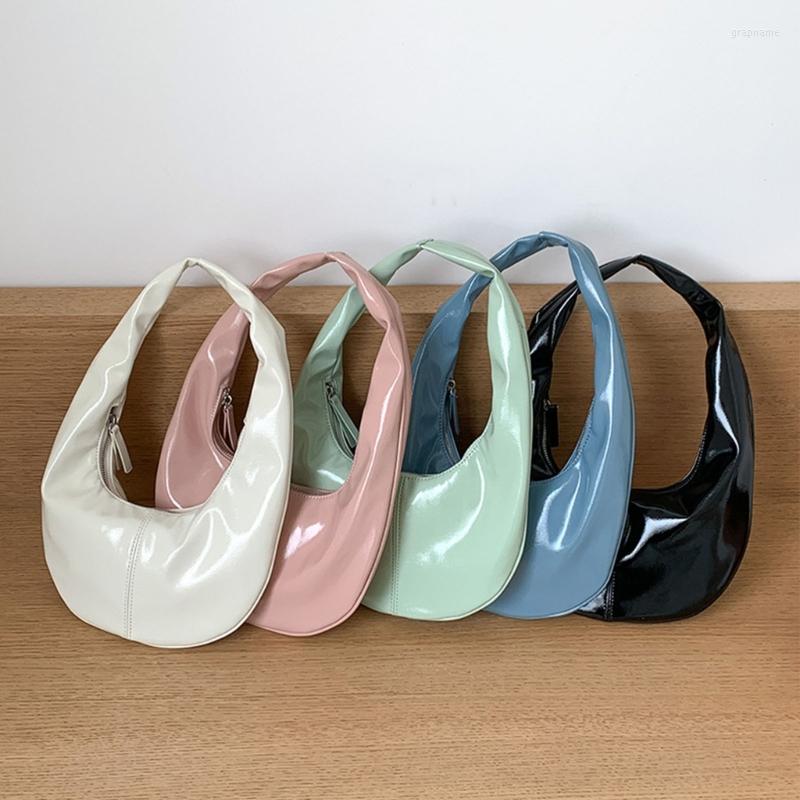 Evening Bags Fashion Patent Leather Hobos Underarm Bag Women Simple Solid Color Small Shoulder Office Lady Casual Dating Shopping Handbag, Black
Evening Bags Fashion Patent Leather Hobos Underarm Bag Women Simple Solid Color Small Shoulder Office Lady Casual Dating Shopping Handbag, Black