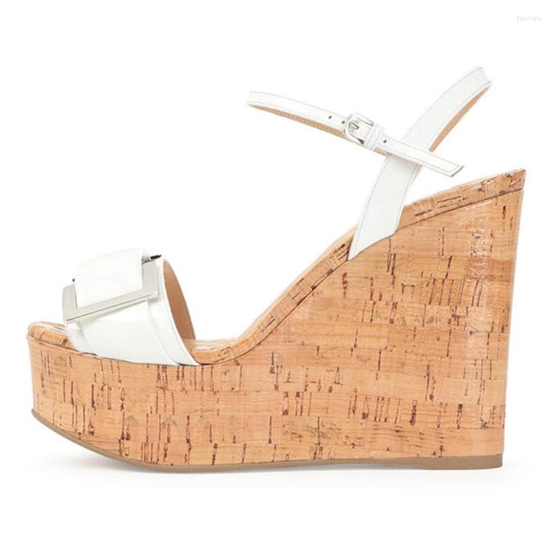 Sandals Rome Summer White Women's High Heels Platform Buckle Wedges Front Open Toe Ladies Gorgeous Shoes Big Size 35-46, Picture shown
Sandals Rome Summer White Women's High Heels Platform Buckle Wedges Front Open Toe Ladies Gorgeous Shoes Big Size 35-46, Picture shown