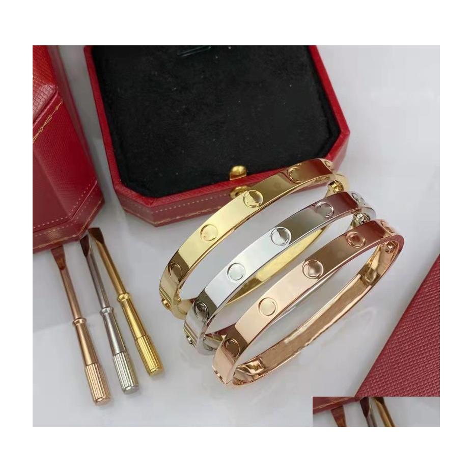 Cuff High End Luxury Screwdriver Love Bracelet Fashion Unisex 316L Stainless Steel Plated 18K Gold Jewelry Drop Delivery Bracelets Dhrwj
Cuff High End Luxury Screwdriver Love Bracelet Fashion Unisex 316L Stainless Steel Plated 18K Gold Jewelry Drop Delivery Bracelets Dhrwj