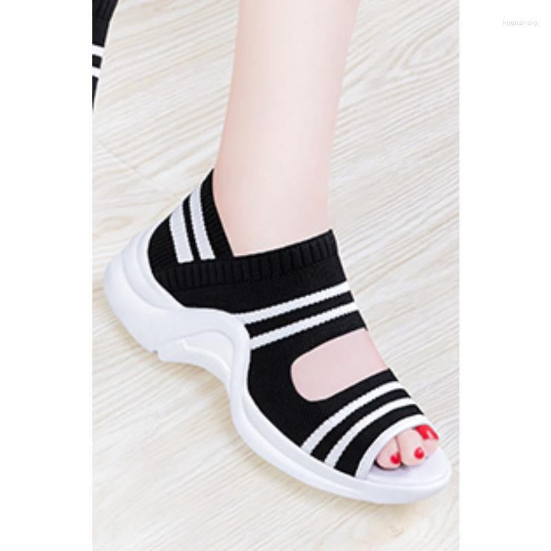 Sandals 2023 Summer Women's Knitted Fashion Breathable Wedge Elevated Platform Comfort, Black
Sandals 2023 Summer Women's Knitted Fashion Breathable Wedge Elevated Platform Comfort, Black