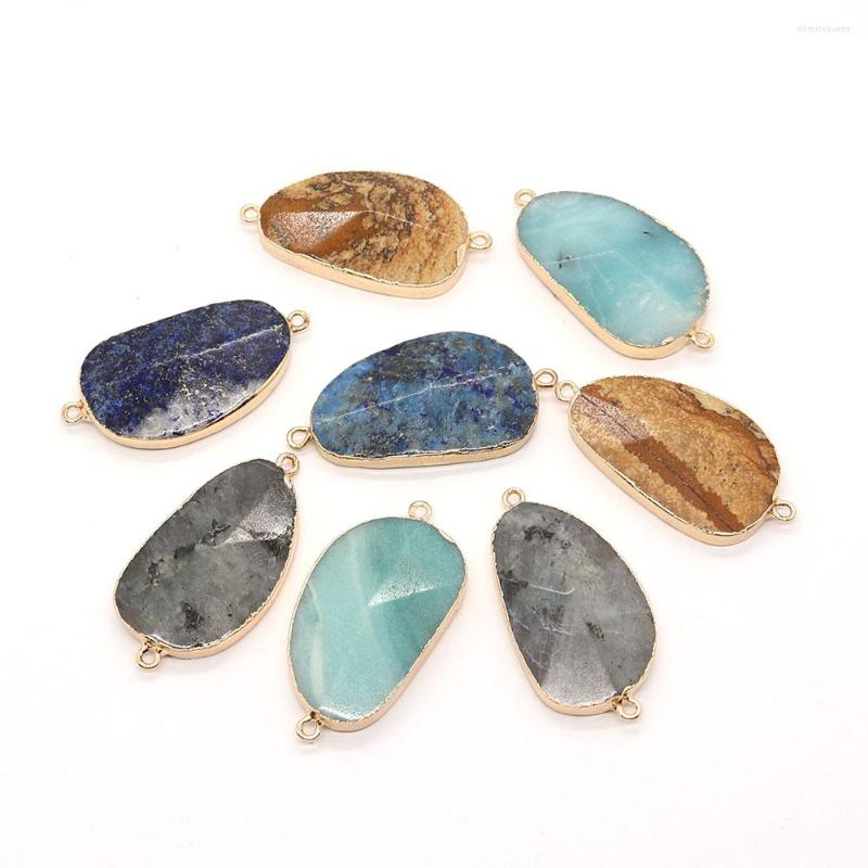 Charms Gold Plated Faceted Connector Amazonite Glitter Onyx Pendant Irregular Natural Stone Jewelry Making DIY Bracelet Accessories
Charms Gold Plated Faceted Connector Amazonite Glitter Onyx Pendant Irregular Natural Stone Jewelry Making DIY Bracelet Accessories