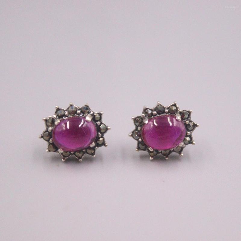 Stud Earrings Real Silver 925 For Women Female Girl Gold Korean Red Chalcedony National Style Flower Gift
Stud Earrings Real Silver 925 For Women Female Girl Gold Korean Red Chalcedony National Style Flower Gift