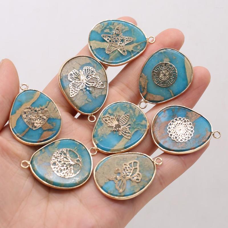 Pendant Necklaces Natural Stone Blue Ocean Mine Fat Drop Gold-plated For Jewelry MakingDIY Necklace Accessories Healing Gems Charm Gift1PC
Pendant Necklaces Natural Stone Blue Ocean Mine Fat Drop Gold-plated For Jewelry MakingDIY Necklace Accessories Healing Gems Charm Gift1PC