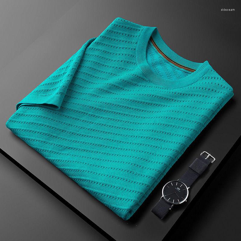 Men's T Shirts 2023 High-grade Hollow Breathable Knitted T-shirt For Men In Summer Simple Plain Casual Round Neck Short-sleeved, Black
Men's T Shirts 2023 High-grade Hollow Breathable Knitted T-shirt For Men In Summer Simple Plain Casual Round Neck Short-sleeved, Black