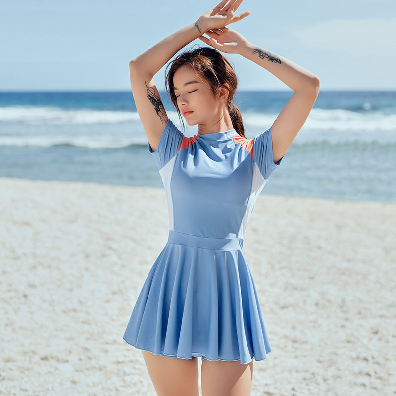 Women's Swimwear Conservative Short Sleeve Korean Style Swimwear Women Tankini Swimsuit Skirt Big Size Bathing Suit Bathsuit Two Piece Spring 230414, Pink
Women's Swimwear Conservative Short Sleeve Korean Style Swimwear Women Tankini Swimsuit Skirt Big Size Bathing Suit Bathsuit Two Piece Spring 230414, Pink
