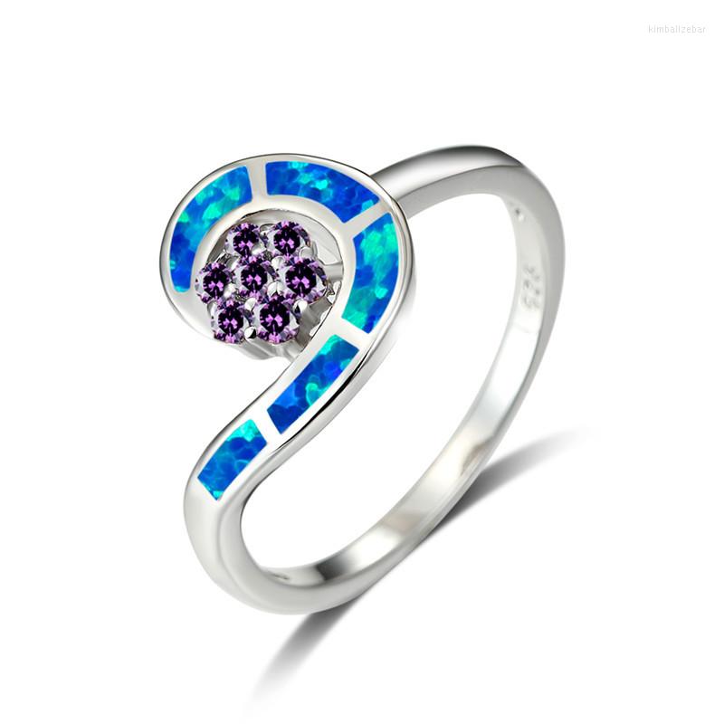 Wedding Rings Purple Orange Zircon Flower Ring White Blue Opal Stone Engagement Charm Silver Color For Women Bridal Jewelry
Wedding Rings Purple Orange Zircon Flower Ring White Blue Opal Stone Engagement Charm Silver Color For Women Bridal Jewelry