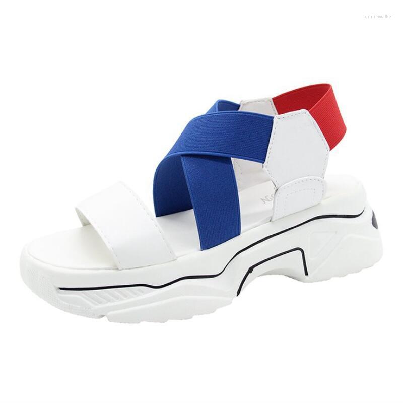 Sandals 2023 Summer Korean Fashion Medium Heel Matsuke Thick Sole Contrast Casual Large Sports, Green 
Sandals 2023 Summer Korean Fashion Medium Heel Matsuke Thick Sole Contrast Casual Large Sports, Green