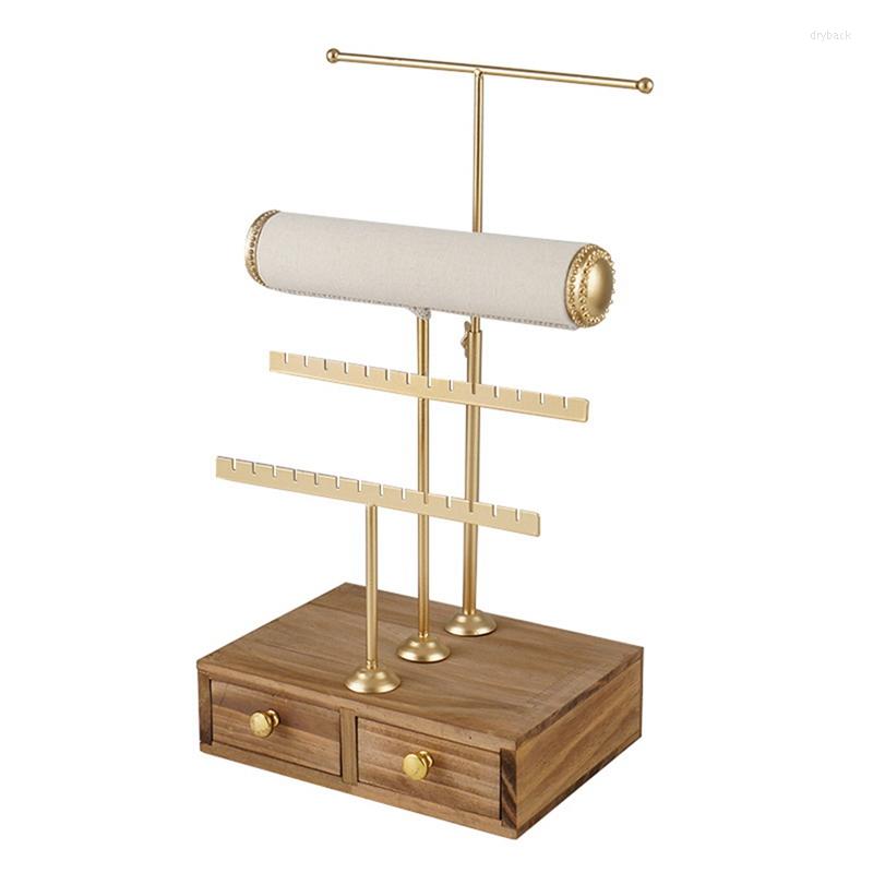 Jewelry Pouches Wooden Bracelet Holder & Base Box Storage 4-Tier Necklace Earrings Watch Display Hanging Organizer
Jewelry Pouches Wooden Bracelet Holder & Base Box Storage 4-Tier Necklace Earrings Watch Display Hanging Organizer