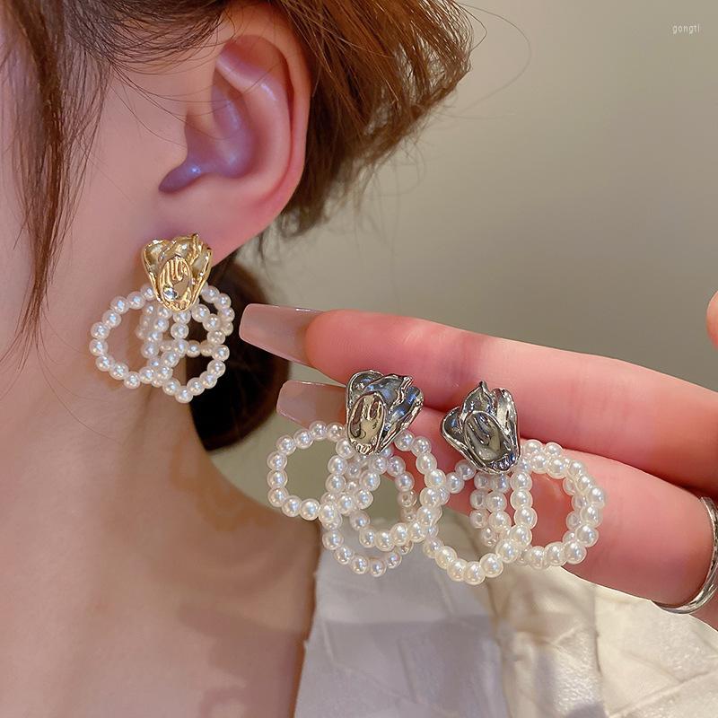 Dangle Earrings MENGJIQIAO Korean Elegant Pearl Tassel Drop For Women Girls Irregular Metal Flower Pendientes Oorbellen Jewelry Gifts
Dangle Earrings MENGJIQIAO Korean Elegant Pearl Tassel Drop For Women Girls Irregular Metal Flower Pendientes Oorbellen Jewelry Gifts