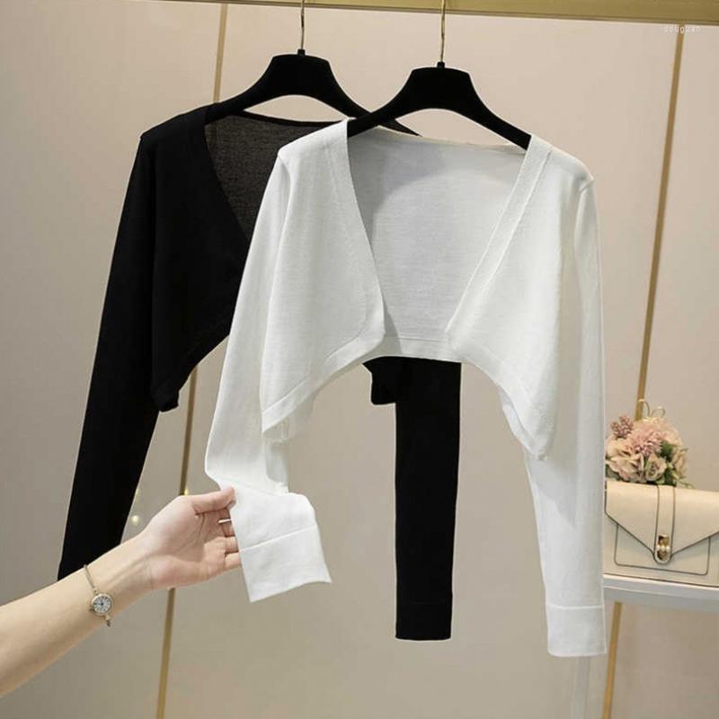 Women's Blouses Womens Open Front Cardigans Shrug Short Thin Coat Cropped Long Sleeve Solid Color Sweater Light Draped Outwear 
Women's Blouses Womens Open Front Cardigans Shrug Short Thin Coat Cropped Long Sleeve Solid Color Sweater Light Draped Outwear