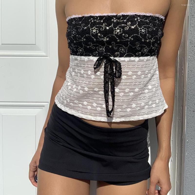 Women' Tanks Women' Lace Tube Tops Strapless Tie-Up Front Eyelet Embroidery Bandeau Crop, Black
Women' Tanks Women' Lace Tube Tops Strapless Tie-Up Front Eyelet Embroidery Bandeau Crop, Black