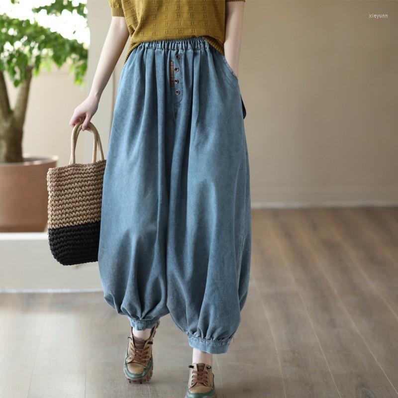 Women's Pants Johnature Women Vintage Denim Pockets Spring Elastic Waist Trouser Loose 2023 Casual Long Harem, Style 2
Women's Pants Johnature Women Vintage Denim Pockets Spring Elastic Waist Trouser Loose 2023 Casual Long Harem, Style 2