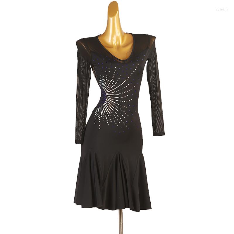 Stage Wear 2023 Latin Dance Dresses For Women Competition Costumes Ballroom Practice Female High Grade Evening Clothing, Black
Stage Wear 2023 Latin Dance Dresses For Women Competition Costumes Ballroom Practice Female High Grade Evening Clothing, Black