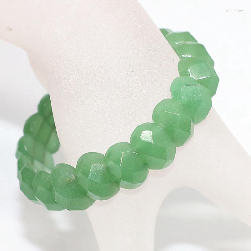 Strand Fashion Geometric Beads Bracelets Bangle For Women Natural Stone Green Chalcedony Jades Jewelry 10 14mm 7.5inch B1687
Strand Fashion Geometric Beads Bracelets Bangle For Women Natural Stone Green Chalcedony Jades Jewelry 10 14mm 7.5inch B1687