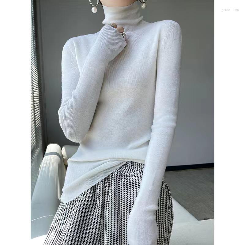 Women's Sweaters Worsted Pure Wool Pile Collar Bottoming Sweater For Women's Autumn And Winter Basic Thin Turtleneck W075, 01
Women's Sweaters Worsted Pure Wool Pile Collar Bottoming Sweater For Women's Autumn And Winter Basic Thin Turtleneck W075, 01