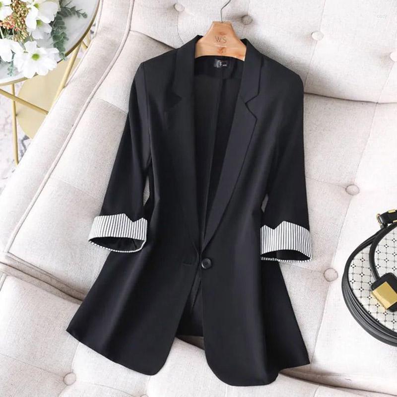 Women' Suits Fashion Leisure Women Suit Jacket Patchwork Three Quater Sleeve Slim Fit Female Blazer Coat Elegant Temperament Ladies, Black
Women' Suits Fashion Leisure Women Suit Jacket Patchwork Three Quater Sleeve Slim Fit Female Blazer Coat Elegant Temperament Ladies, Black