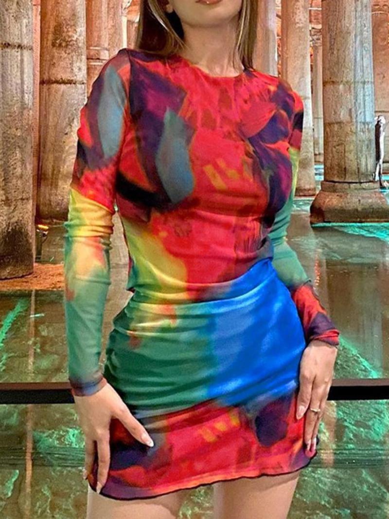Casual Dresses Women Long Sleeve Bodycon Dress Tie-Dye Print Crew Neck Cross Backless Cocktail Spring Party Club Skinny Mini, Multi
Casual Dresses Women Long Sleeve Bodycon Dress Tie-Dye Print Crew Neck Cross Backless Cocktail Spring Party Club Skinny Mini, Multi