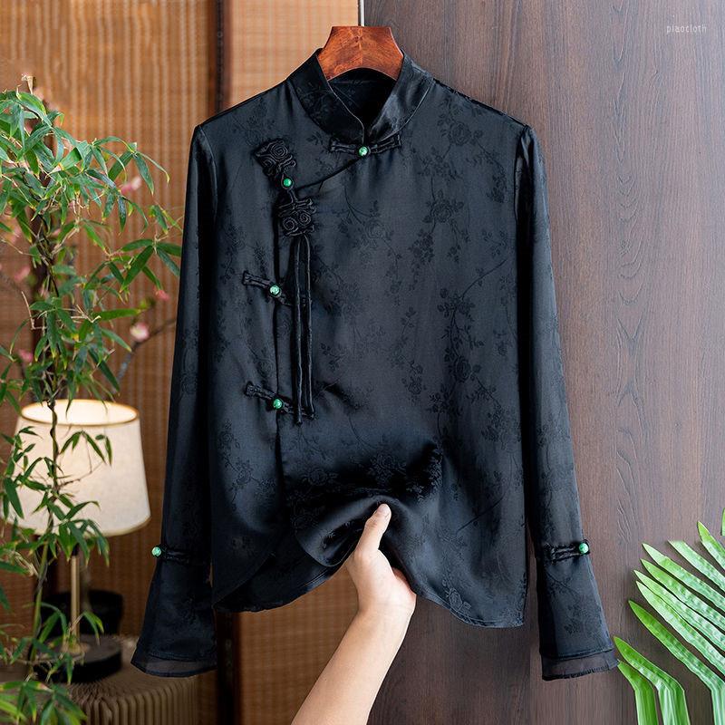 Women's Blouses Vintage Long Sleeve Jacquard Shirt Female 2023 Autumn Elegant Top Women Camisas De Mujer, Black
Women's Blouses Vintage Long Sleeve Jacquard Shirt Female 2023 Autumn Elegant Top Women Camisas De Mujer, Black