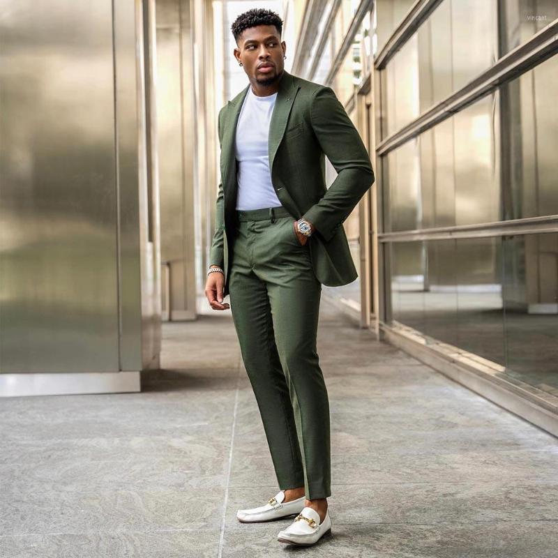 Men's Suits Olive Green Male Suit Peaked Lapel Blazer Sets Slim Fit Tuxedos Wedding Groom Wear 2 Pieces Prom Jacket And Pants Men's
Men's Suits Olive Green Male Suit Peaked Lapel Blazer Sets Slim Fit Tuxedos Wedding Groom Wear 2 Pieces Prom Jacket And Pants Men's