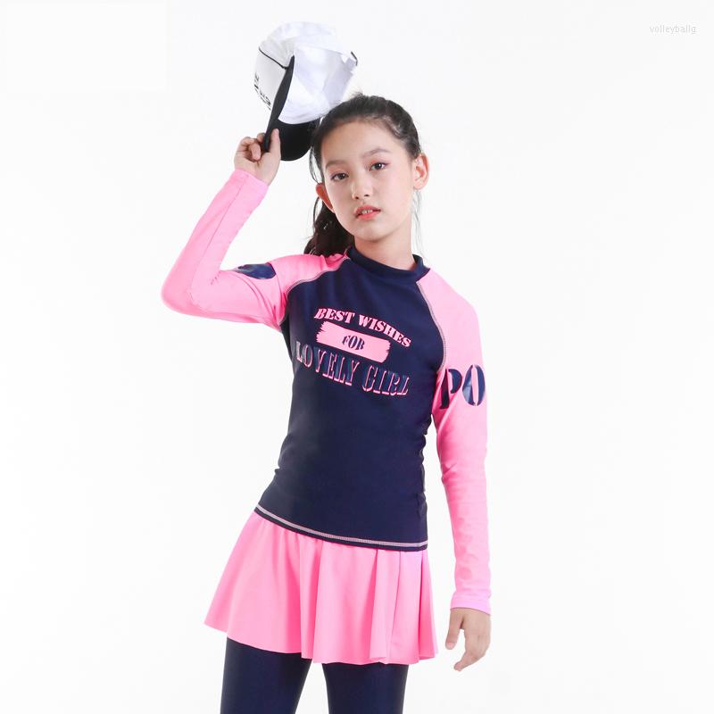 Women's Swimwear Teenager Girl Rashguard Swimsuit Long Sleeve Padded Shirt Pants With Skirt Chindren Kids Beach Suit Wear 10-16Y Sportswear, Pink
Women's Swimwear Teenager Girl Rashguard Swimsuit Long Sleeve Padded Shirt Pants With Skirt Chindren Kids Beach Suit Wear 10-16Y Sportswear, Pink