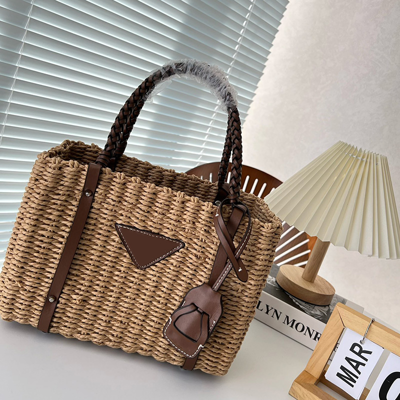Womens Designer Top Handle Tote Messenger Bags Ladies Wicker Woven Canvas Shoulder Straps Vegetable Basket Design Casual Tote Bags Temperament Versatile Handbags, Box
Womens Designer Top Handle Tote Messenger Bags Ladies Wicker Woven Canvas Shoulder Straps Vegetable Basket Design Casual Tote Bags Temperament Versatile Handbags, Box