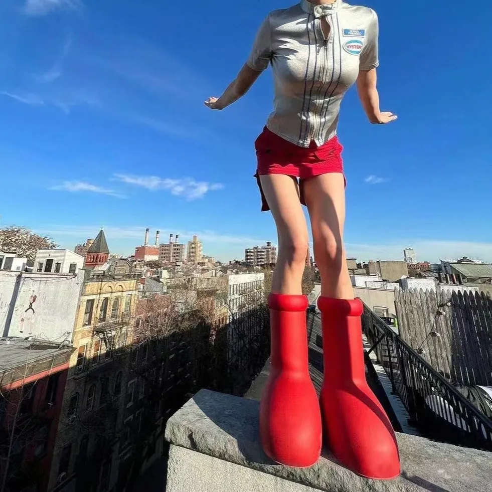 Astro With The Same Big Head Rain Boots 2023 New Tall Boots Thick Bottom Round Head Fashion Trend Big Red Boots Free Shipping, As pic
Astro With The Same Big Head Rain Boots 2023 New Tall Boots Thick Bottom Round Head Fashion Trend Big Red Boots Free Shipping, As pic
