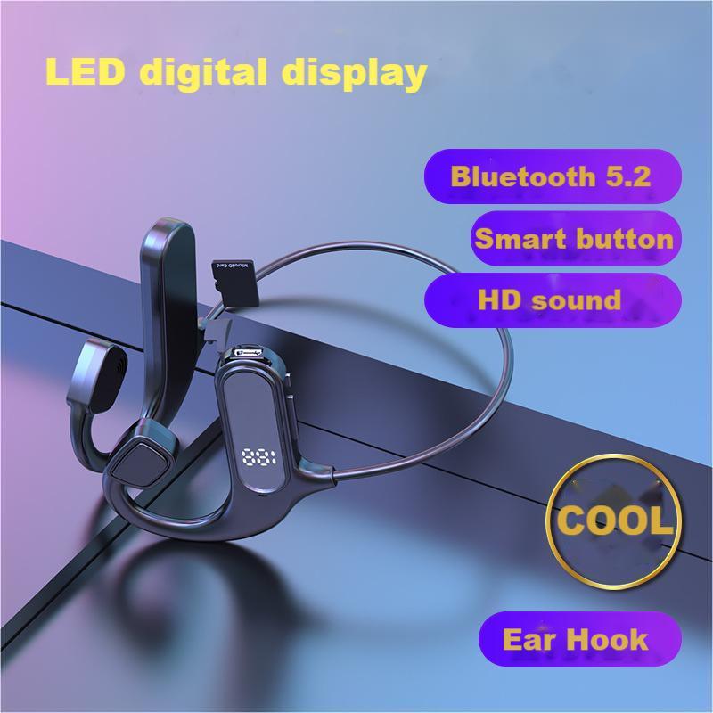 Ear Hook Earphone TWS Bluetooth headphone Wireless Earphone Sport Earphone VG09 Model Two Earbuds with built-in Microphone LED display high Quality He