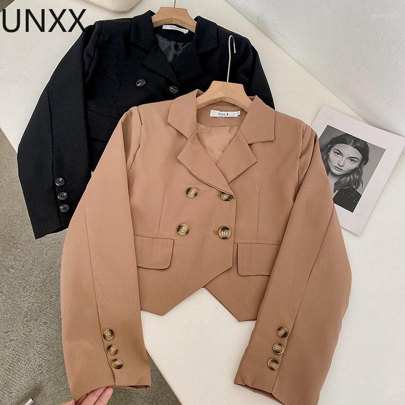Women's Suits UNXX Cropped Jacket Blazers For Women Clothing Office Lady Korean Chic Long Sleeve Notched Collar Pockets 2023 Beige Fall, Black
Women's Suits UNXX Cropped Jacket Blazers For Women Clothing Office Lady Korean Chic Long Sleeve Notched Collar Pockets 2023 Beige Fall, Black