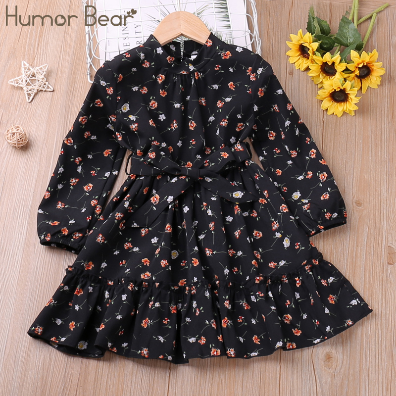 Girl's Dresses Humor Bear Girls Autumn Long Sleeve Floral Princess Kid Clothes WIth Bow Belt Children For 26Y 230413, Black
Girl's Dresses Humor Bear Girls Autumn Long Sleeve Floral Princess Kid Clothes WIth Bow Belt Children For 26Y 230413, Black