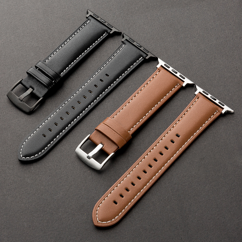Watch Bands Genuine Leather Wristband Replacement Strap Compatible with Apple Watch Series 8 7 6 5 4 3 2 1, SE Sports & Edition for Women Men
Watch Bands Genuine Leather Wristband Replacement Strap Compatible with Apple Watch Series 8 7 6 5 4 3 2 1, SE Sports & Edition for Women Men