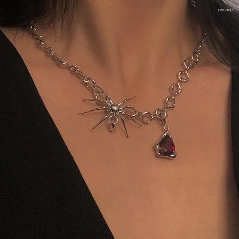 Chains Spider Necklace Women Red Crystal Necklaces Woman Fashion Pendant Lady Party Jewelry Silver Color Trendy Wholesale
Chains Spider Necklace Women Red Crystal Necklaces Woman Fashion Pendant Lady Party Jewelry Silver Color Trendy Wholesale