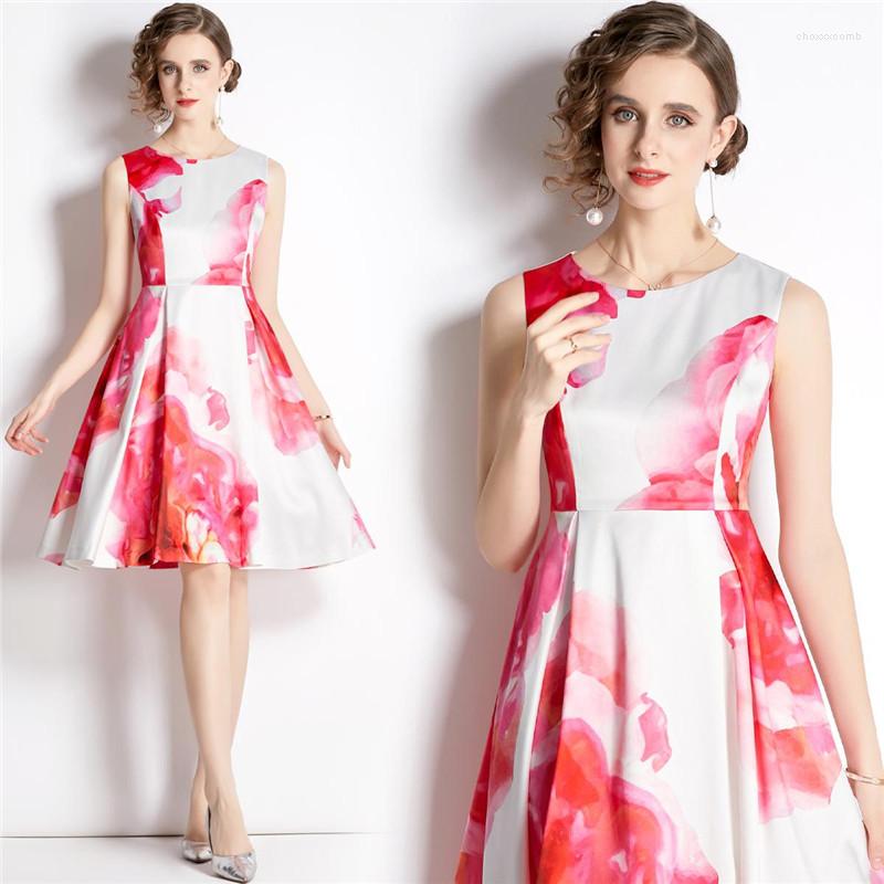 Casual Dresses Autumn Women Retro Knee Length Vestidos Glam Red And White Color Sleeveless Ruched All Match Holliday Pleated
Casual Dresses Autumn Women Retro Knee Length Vestidos Glam Red And White Color Sleeveless Ruched All Match Holliday Pleated