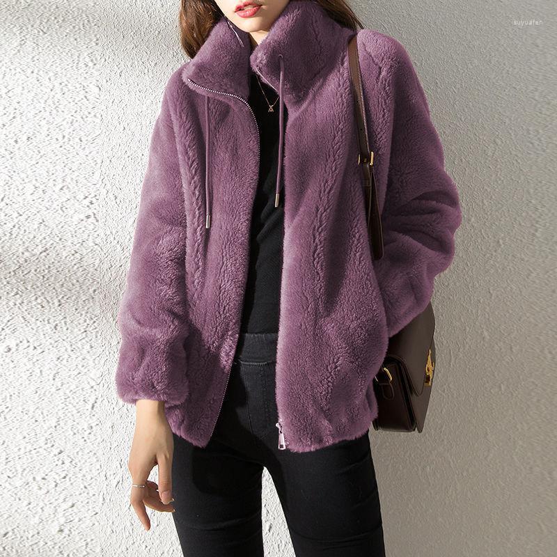 Women's Jackets A Warm Autumn Winter Velvet Liner Candy-Colored Women Loose Coat Loop Imitation Lamb Students Double-Face Jacket, Xaf628b
Women's Jackets A Warm Autumn Winter Velvet Liner Candy-Colored Women Loose Coat Loop Imitation Lamb Students Double-Face Jacket, Xaf628b