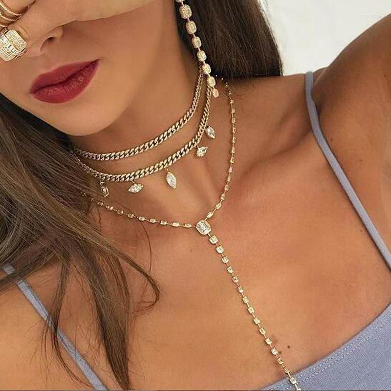 Choker Water Drop Pendant Necklace Gold Silver Color Paved Bling CZ Zircon Chokers Modern Women Female Jewelry Singapore Chain
Choker Water Drop Pendant Necklace Gold Silver Color Paved Bling CZ Zircon Chokers Modern Women Female Jewelry Singapore Chain