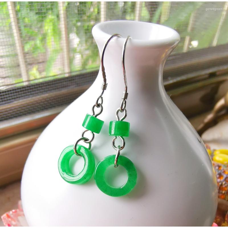 Stud Earrings Natural Hollow Handcarved Green Jade With 925 Sterling Silver Jewelry For Women
Stud Earrings Natural Hollow Handcarved Green Jade With 925 Sterling Silver Jewelry For Women