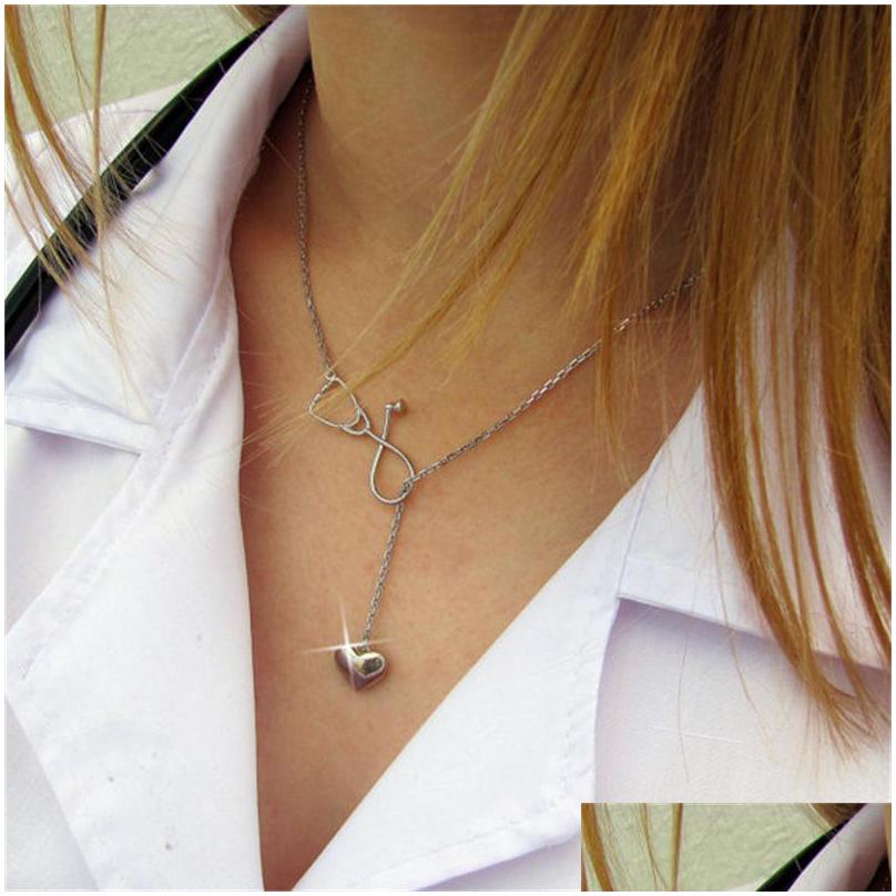 Pendant Necklaces Stethoscope Lariat Necklace Fashion Jewelry Heart And For Doctor Medical Student Gift Nurse Drop Delivery P Dhgarden Dh9Zb
Pendant Necklaces Stethoscope Lariat Necklace Fashion Jewelry Heart And For Doctor Medical Student Gift Nurse Drop Delivery P Dhgarden Dh9Zb