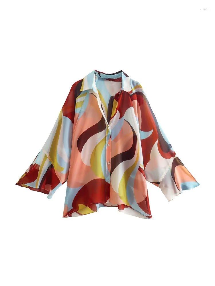 Women's Blouses ZXQJ Women 2023 Fashion Printed Cozy Lapel Asymmetrical Loose Shirts Vintage Long Sleeve Buttons Female Blusas Chic Tops, Picture shown
Women's Blouses ZXQJ Women 2023 Fashion Printed Cozy Lapel Asymmetrical Loose Shirts Vintage Long Sleeve Buttons Female Blusas Chic Tops, Picture shown