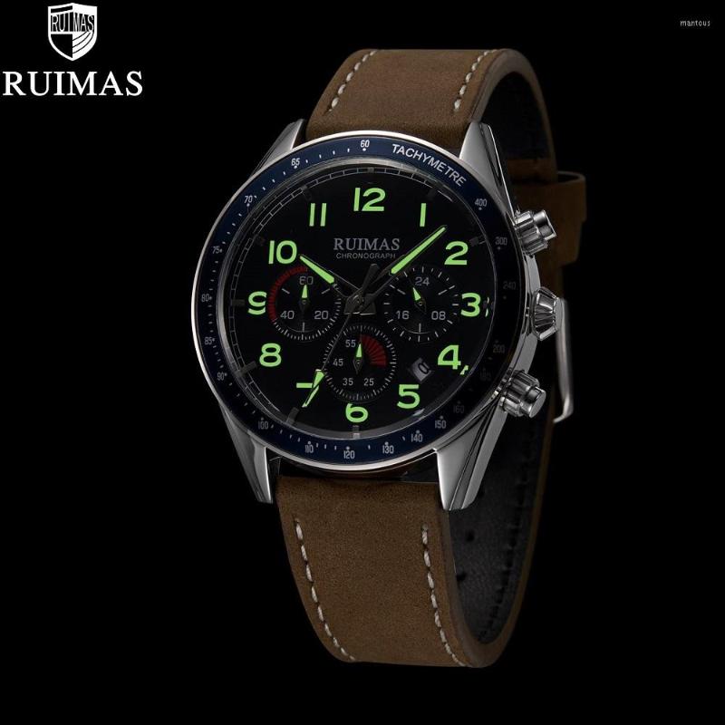 Wristwatches RUIMAS Men Top Military Leather Wristwatch Male Clock Fashion Chronograph Casual Sport Calendar Waterproof Relogio, 3hcfbk no box
Wristwatches RUIMAS Men Top Military Leather Wristwatch Male Clock Fashion Chronograph Casual Sport Calendar Waterproof Relogio, 3hcfbk no box