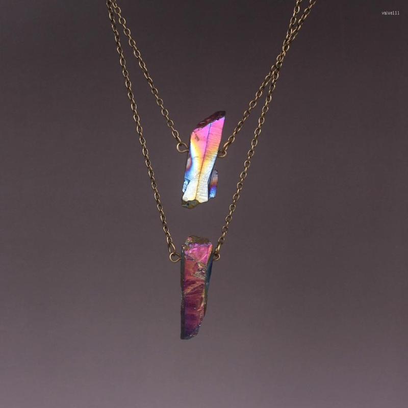 Pendant Necklaces Druzy Multi Colors Natural Rough Rock Quartz Stone Crystal Fluorite Chokers With Double Layer Pendants Women Necklace
Pendant Necklaces Druzy Multi Colors Natural Rough Rock Quartz Stone Crystal Fluorite Chokers With Double Layer Pendants Women Necklace
