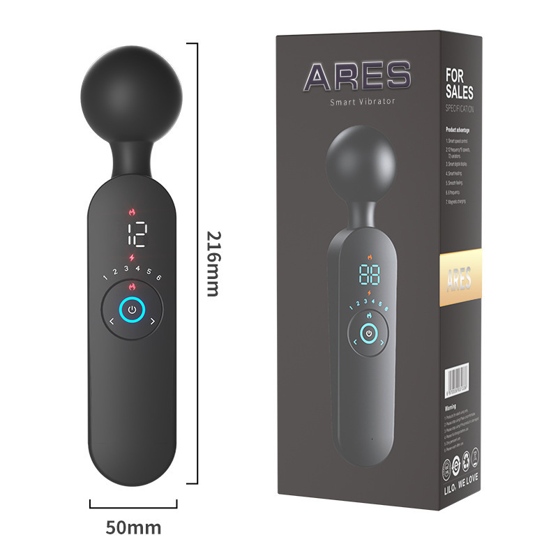 Vibrators Powerful Clitoris Vibrator for Women Strong 12 Modes Vibrating Clitoris Stimulate Massager Heating Rechargeable AV Stick 230413