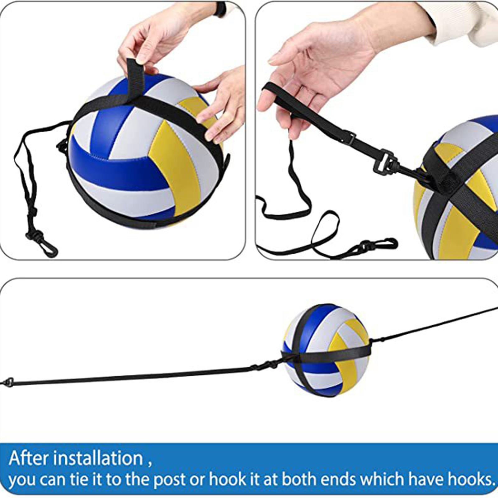 Balls Practical Assistant Wearresistant Flexible Volleyball Practice Trainer for Exercise Belt 230413