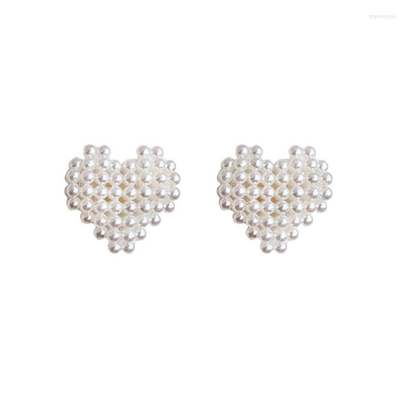 Stud Earrings Pearl Honeycomb Love Heart Zircon Lucky Mother's Day Woman Girl Wedding Blessing Ear Studs Jewelry
Stud Earrings Pearl Honeycomb Love Heart Zircon Lucky Mother's Day Woman Girl Wedding Blessing Ear Studs Jewelry