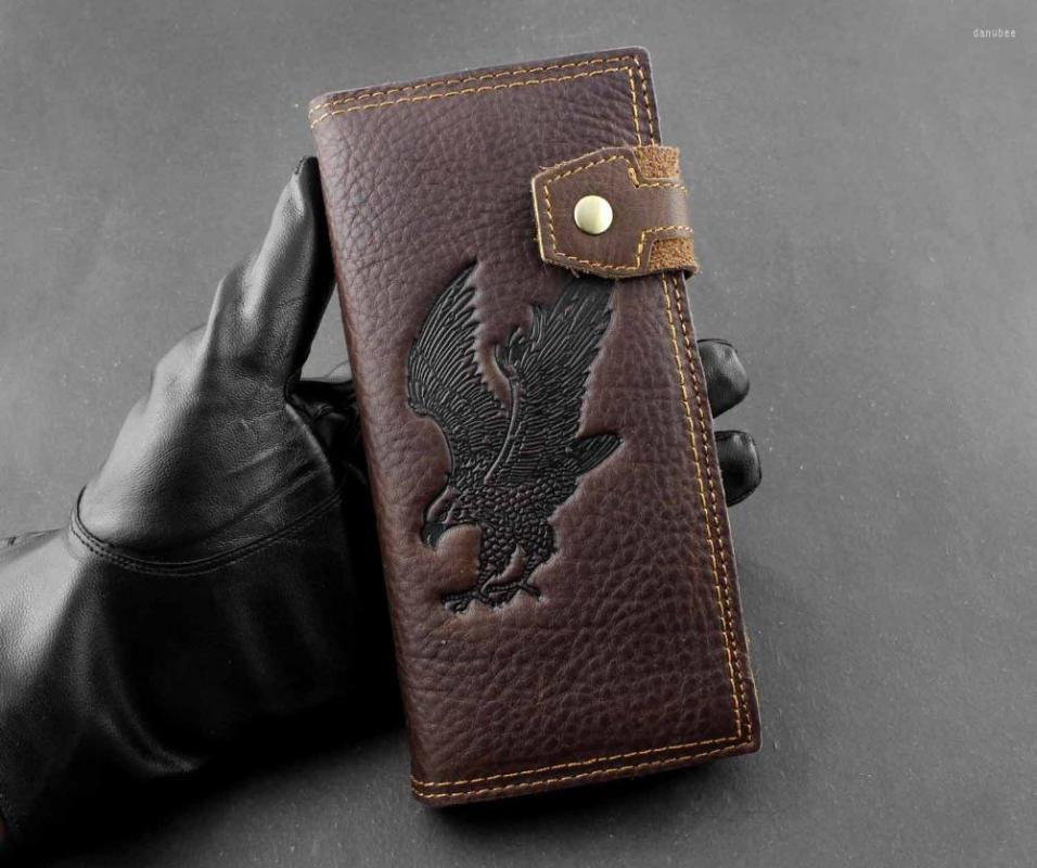 Wallets Men's Genuine Leather Bifold Zipper Wallet Eagle Stylish Business Clutch Purse, Picture shown
Wallets Men's Genuine Leather Bifold Zipper Wallet Eagle Stylish Business Clutch Purse, Picture shown