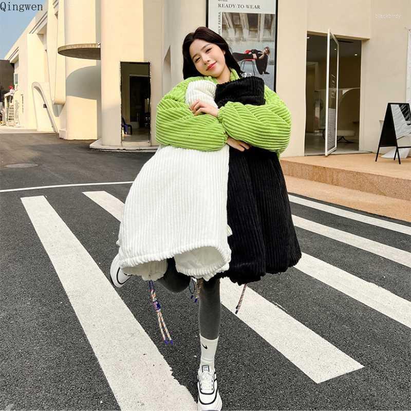 Women' Trench Coats Qingwen 2023 Autumn Winter Women' Fashion Corduroy Down Padded Jacket Couple Casual Trend Loose Thickened Short, Black
Women' Trench Coats Qingwen 2023 Autumn Winter Women' Fashion Corduroy Down Padded Jacket Couple Casual Trend Loose Thickened Short, Black