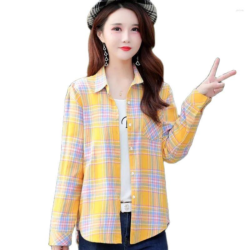 Women's Blouses Summer Sun Protection Coat Cotton Plaid Shirt Womens Loose Slimming Age-reducing Wearing Wild Longsleeved Female Tide, Yi
Women's Blouses Summer Sun Protection Coat Cotton Plaid Shirt Womens Loose Slimming Age-reducing Wearing Wild Longsleeved Female Tide, Yi
