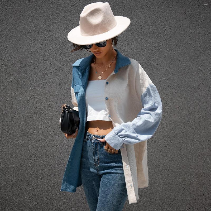 Women's Blouses Fall/winter 2023 Solid Color Stitching Shirt Women, Multicolor
Women's Blouses Fall/winter 2023 Solid Color Stitching Shirt Women, Multicolor