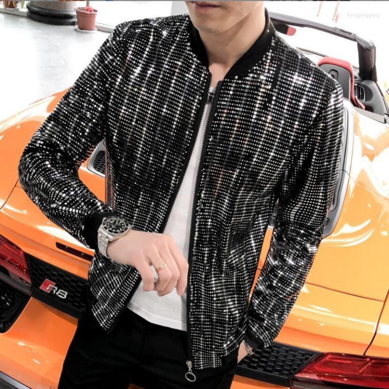Men's Jackets 2023 Spring Summer Sequined Bomber Jacket Men Sequins Glitter Zipper Coat Hip Hop Night Club Stage Streetwear Coats W433, Black
Men's Jackets 2023 Spring Summer Sequined Bomber Jacket Men Sequins Glitter Zipper Coat Hip Hop Night Club Stage Streetwear Coats W433, Black