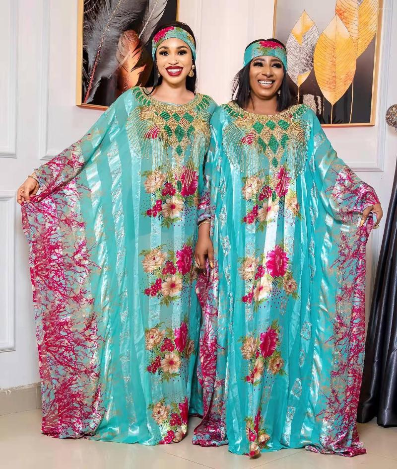 Ethnic Clothing African Dresses For Women Fashion Print Chiffon Maxi Womens Diamonds Beaded Loose Summer Beach Long Dress
Ethnic Clothing African Dresses For Women Fashion Print Chiffon Maxi Womens Diamonds Beaded Loose Summer Beach Long Dress