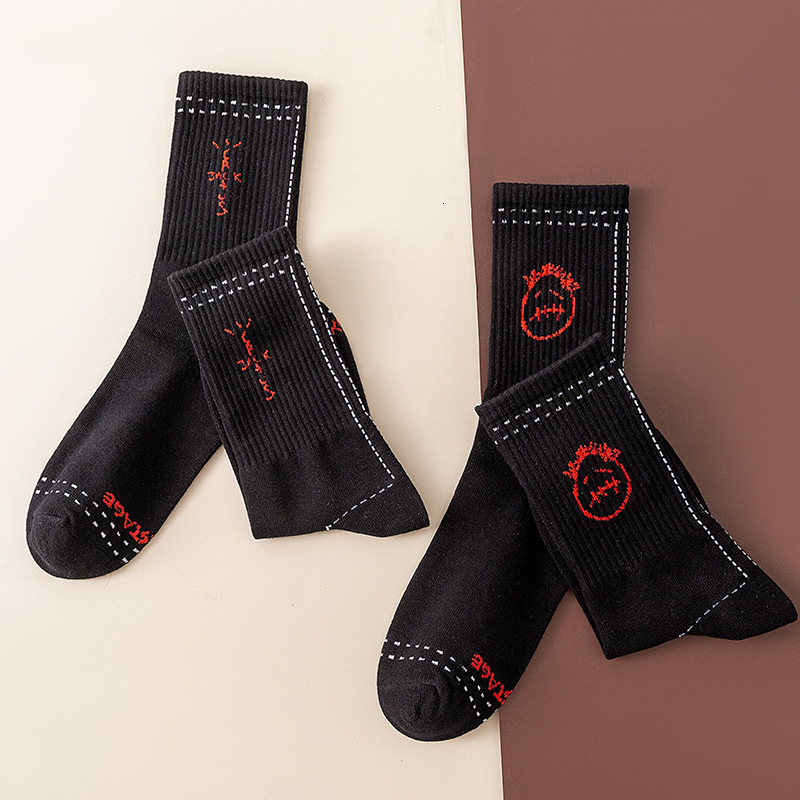 Sports Socks Cactus Jack Men sport sock cotton Streetwear Street Style Hip Hop Skate Compression For Women 230413