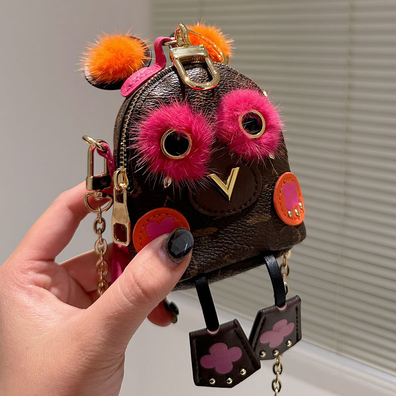 Women Designer Owl Coin Purse Mini Backpack Bag Lovely Zipper Wallet V-Shaped Gold Metal Hardware Chain Key Pouch Genuine Leather Funny Cartoon Bags 8x10cm, Brown
Women Designer Owl Coin Purse Mini Backpack Bag Lovely Zipper Wallet V-Shaped Gold Metal Hardware Chain Key Pouch Genuine Leather Funny Cartoon Bags 8x10cm, Brown